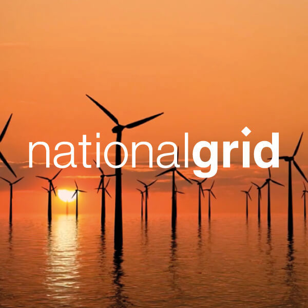 National Grid Logo And Offshore Wind Farm