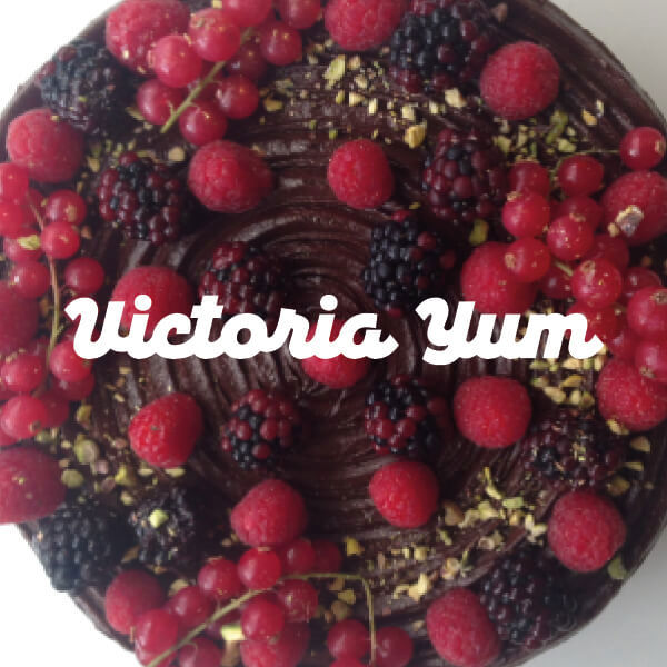 Victoria Yum Logo On A Cake Background
