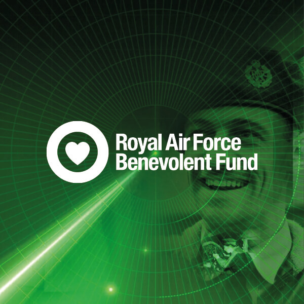 Royal Air Force Benevolent Fund Logo With A Man In Uniform