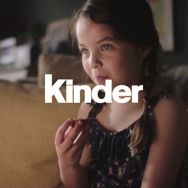 Kinder Logo With Girl Eating Chocolate